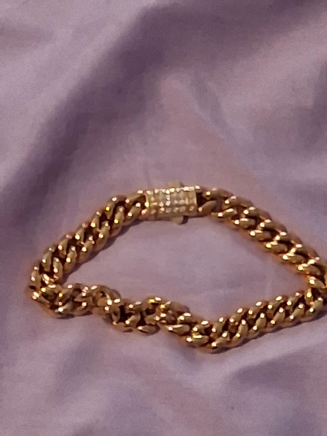 8mm Cuban iced clasp bracelet 5A CZ