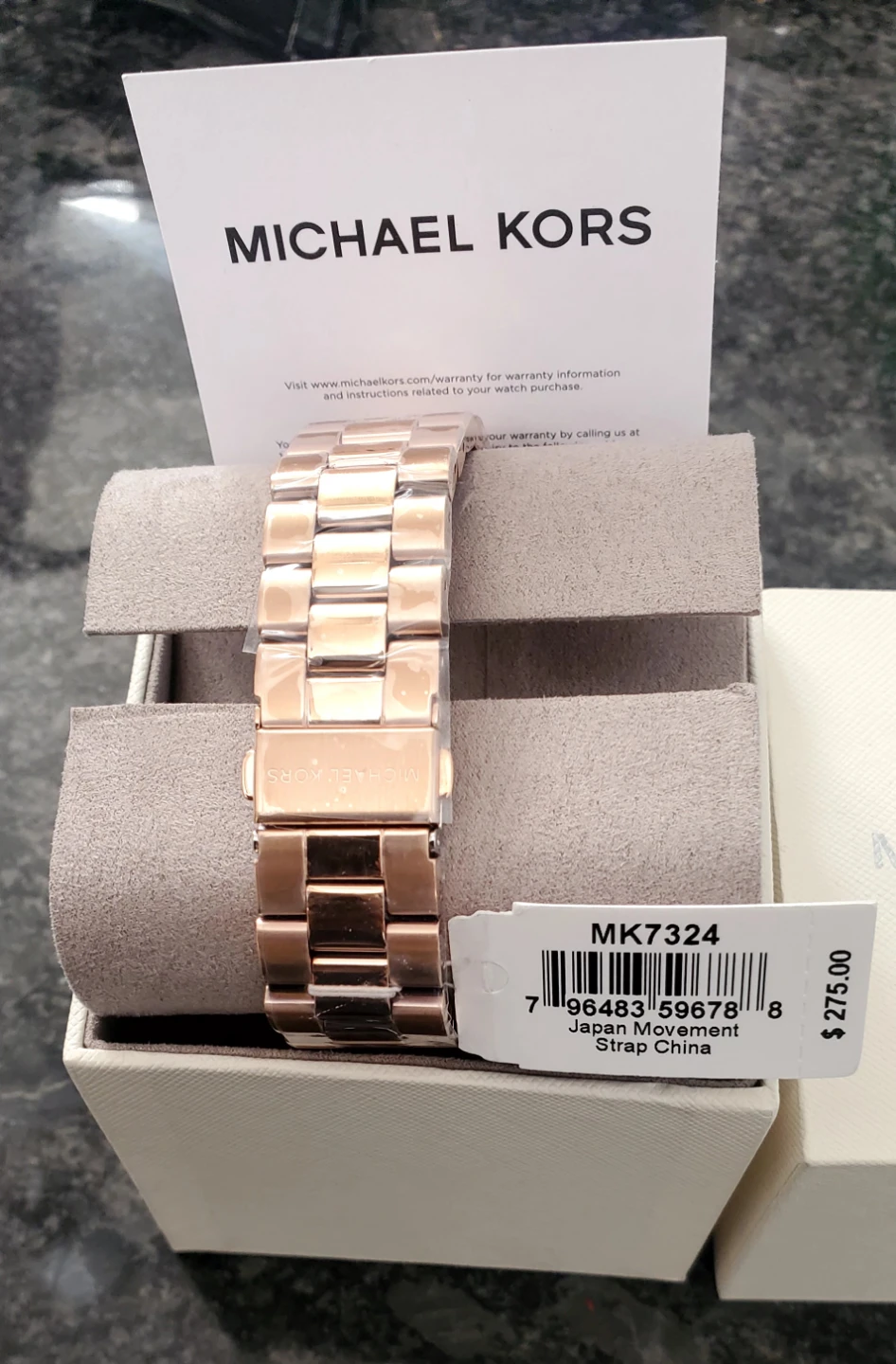 Michael Kors Rose Gold Chronograph Watch MK7324 - photo 3