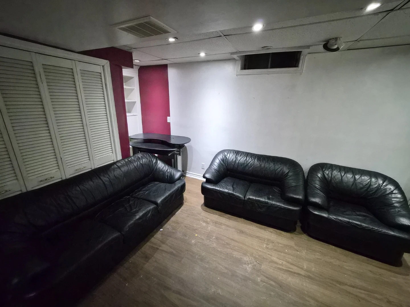 Black Leather Sofa