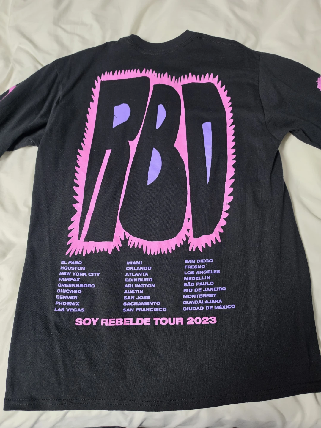 Soy Rebelde 2023 Tour Black Long Sleeve T-Shirt