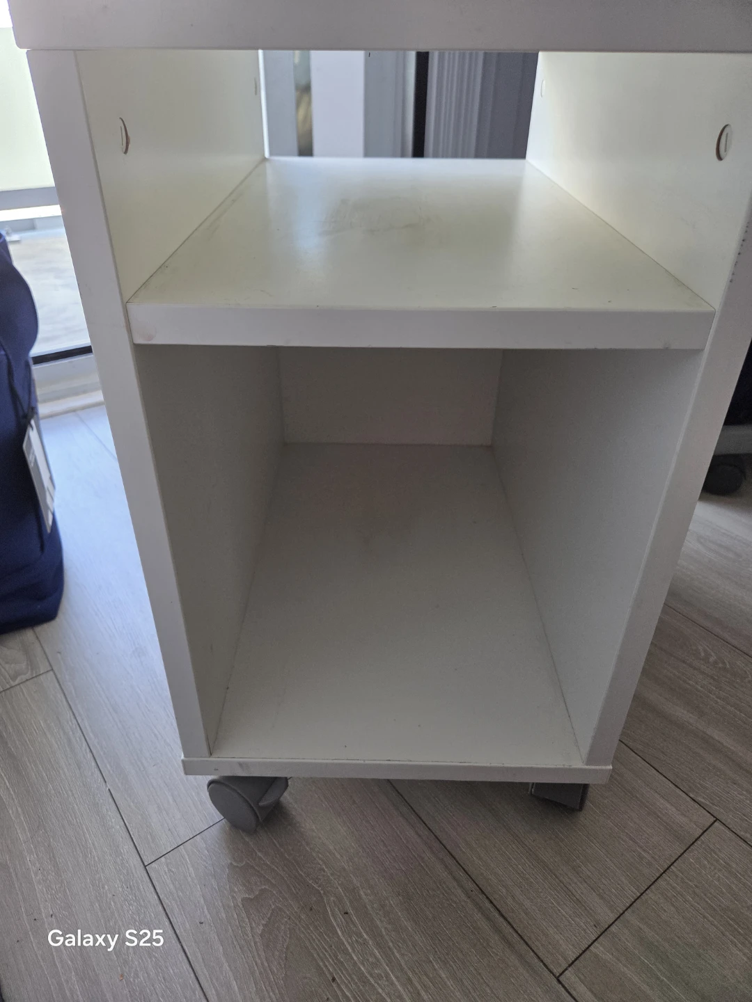 White rolling storage cabinet - photo 3