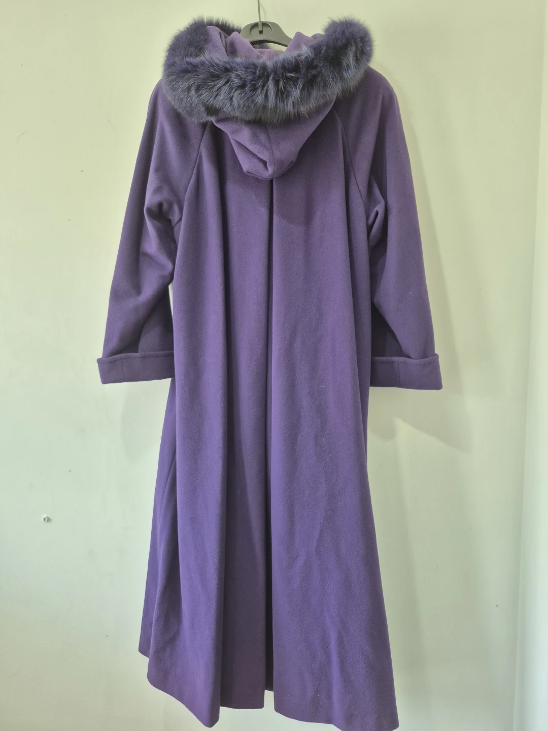 Vintage Liptons Purple Wool & Cashmere Long Coat - photo 3