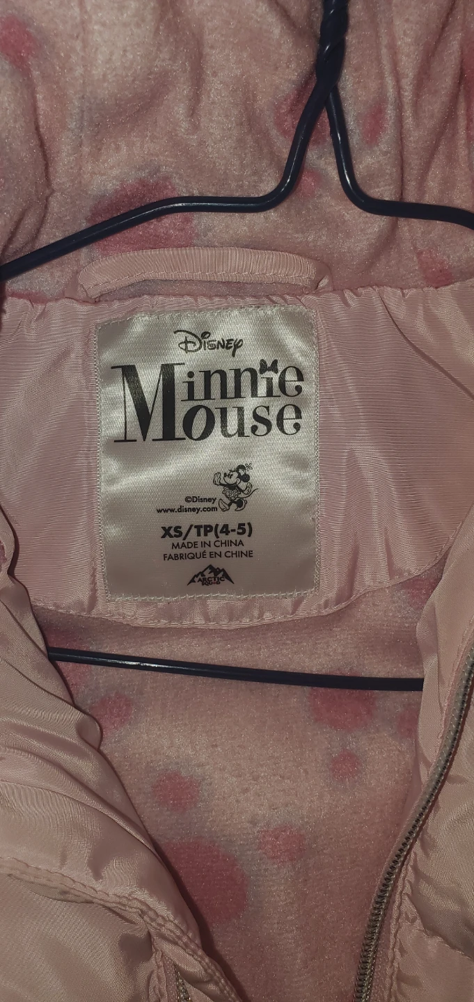 Disney Minnie Mouse Puffer Jacket Pink XS/TP (4-5) - photo 2