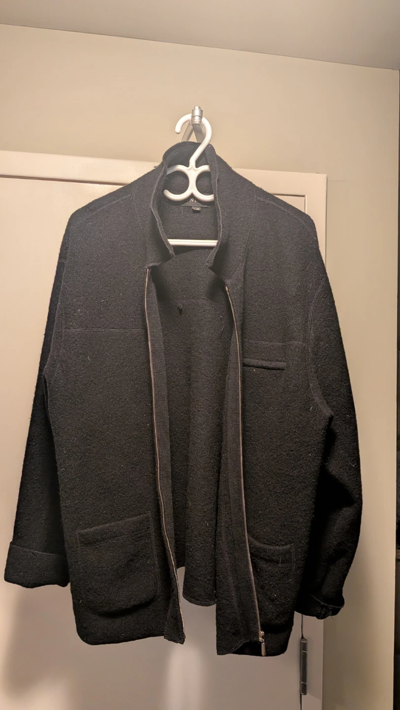 Black Wool Jacket, large