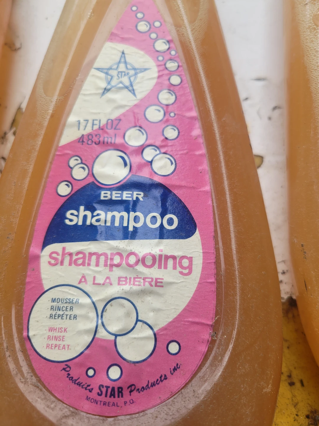 Lot of 3 New bottle of Vintage Star Products Beer Shampoo - photo 3