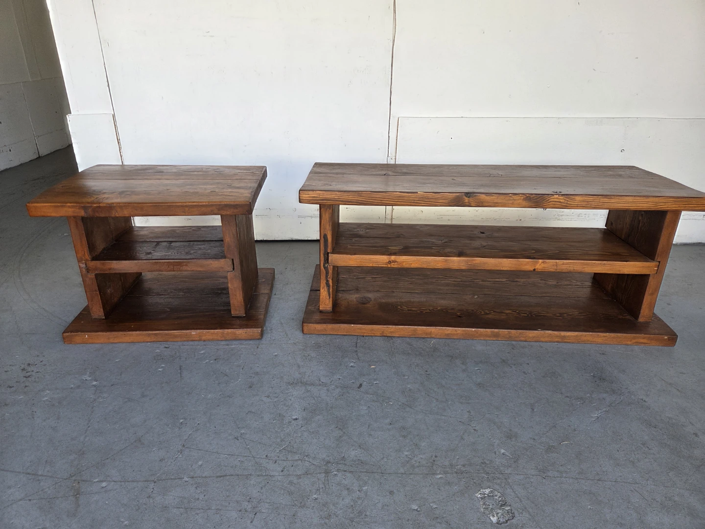 Wooden Side Table and coffee table - photo 4