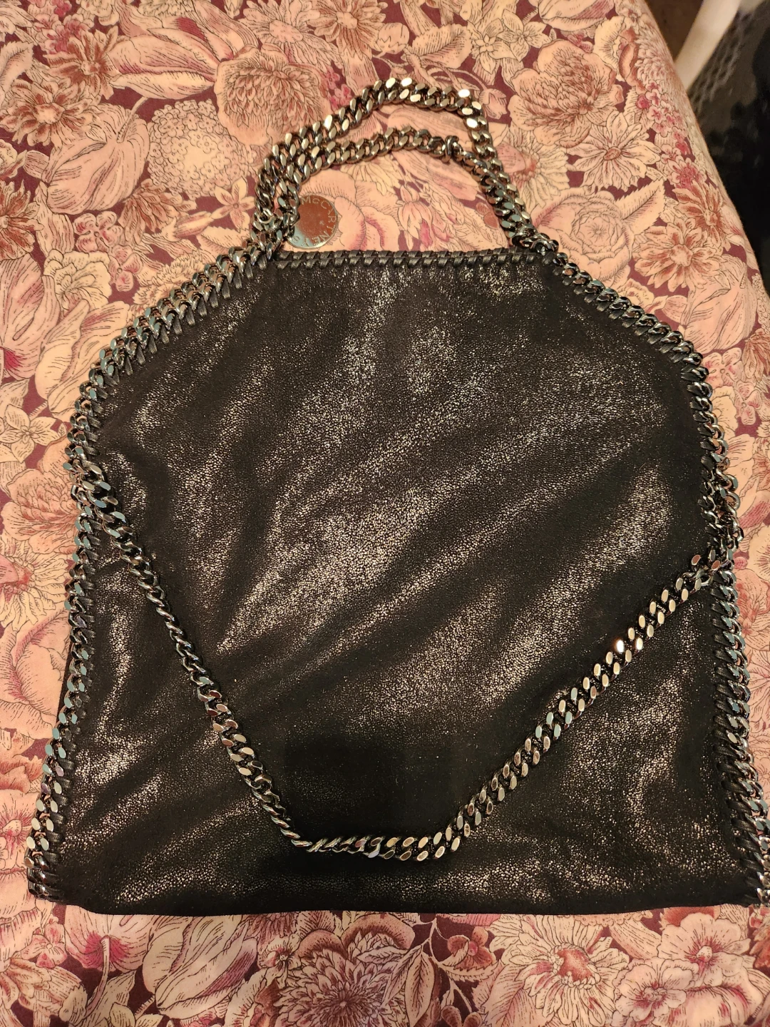 Stella Mccartney Black Falabella Jeweled Fold Over Tote Bag - photo 4