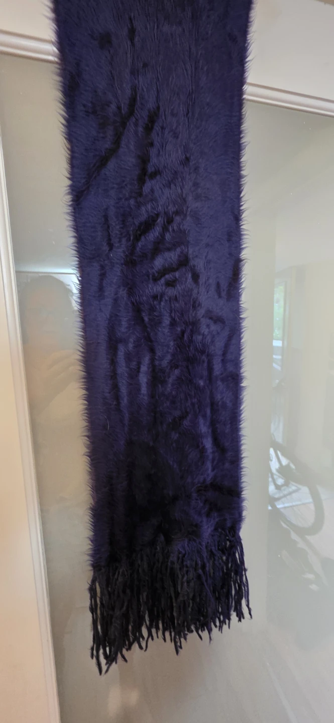 Rickis Fuzzy Scarf with Fringe