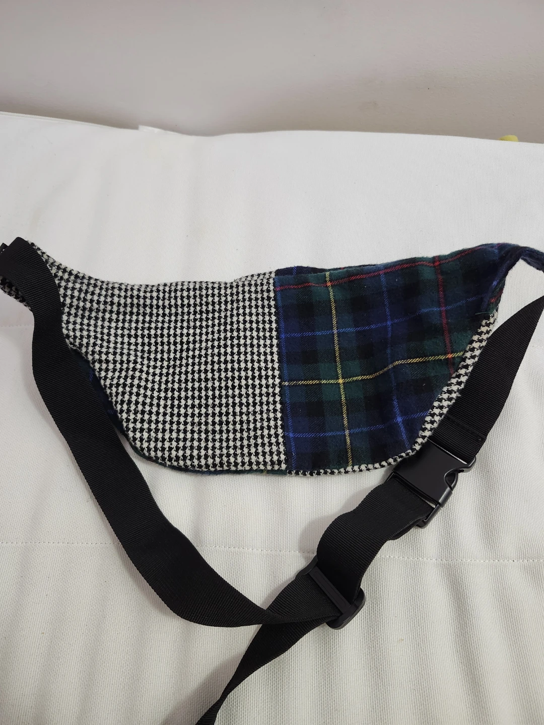 OBEY Plaid & Houndstooth Patchwork Fanny Pack - photo 2