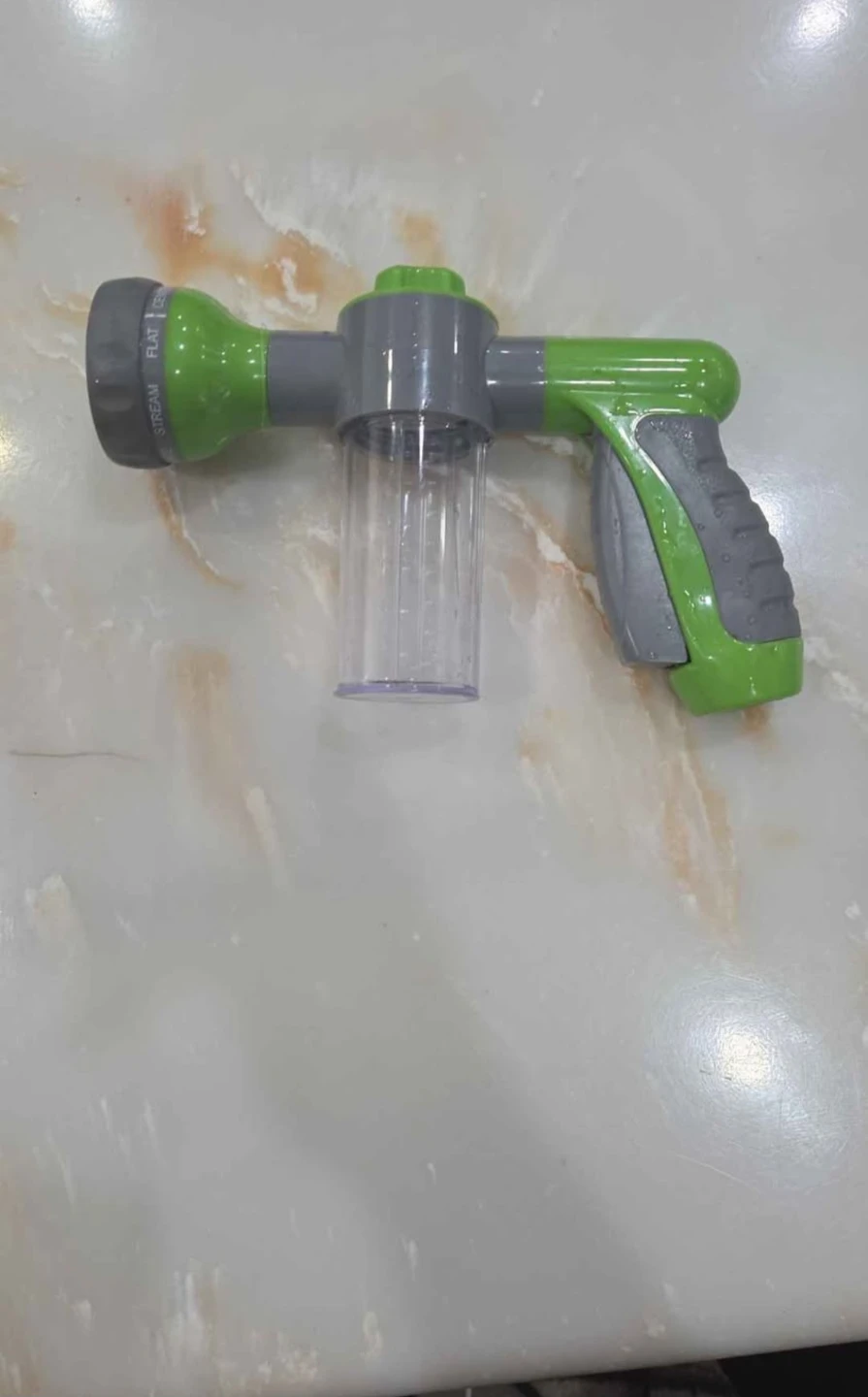 Green and Grey Garden Hose Sprayer with Soap Dispenser - photo 2