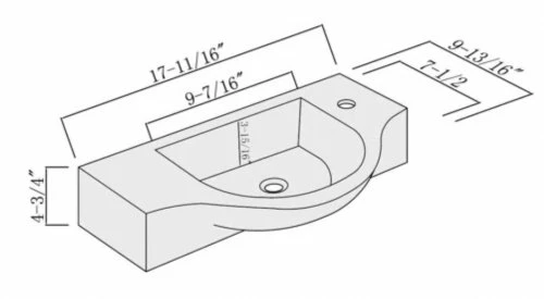 Wall-mount bathroom sink - photo 4