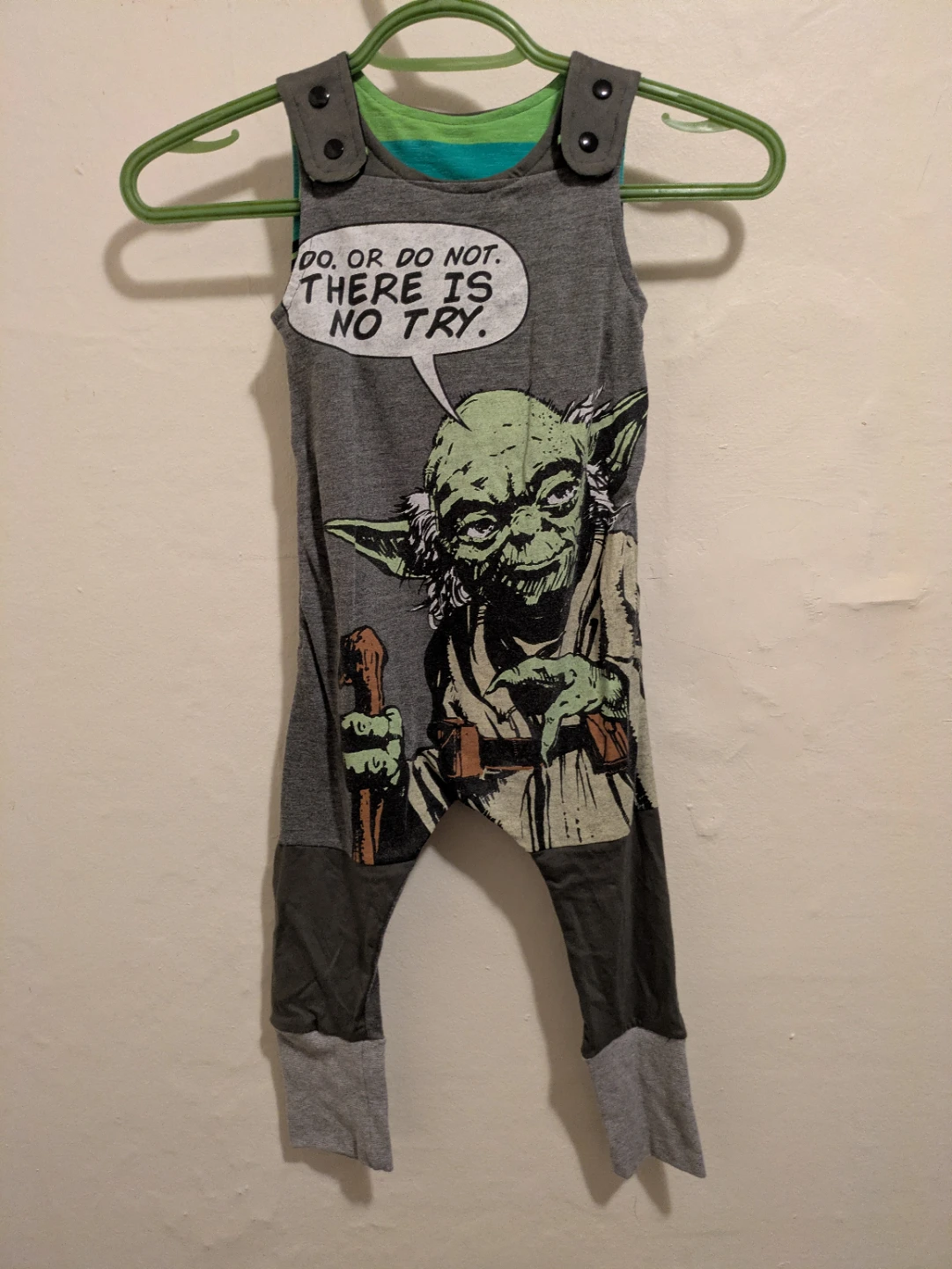 One of a Kind Star Wars Yoda Romper - photo 3