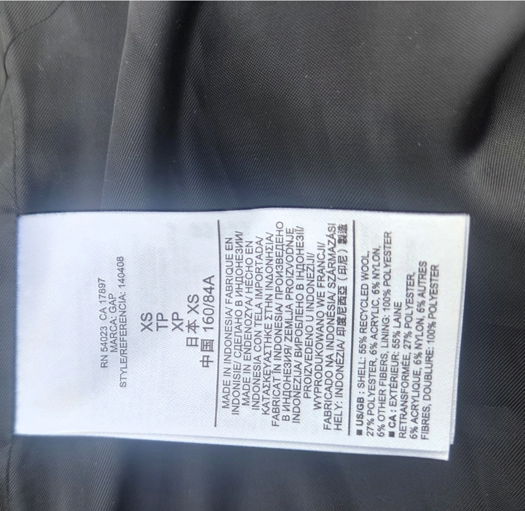 Gap Gray Moto Jacket XS - photo 3