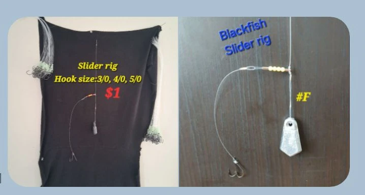 Blackfish Slider Rigs - 4/0-5/0 Size Hooks - photo 2