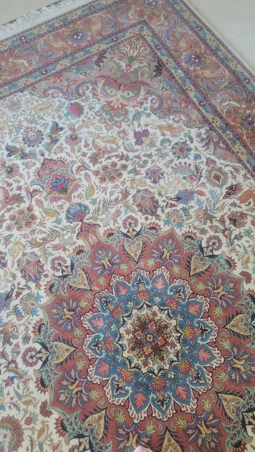 Persian Silk wooven wrapped hand knotted vegetable dye - photo 4