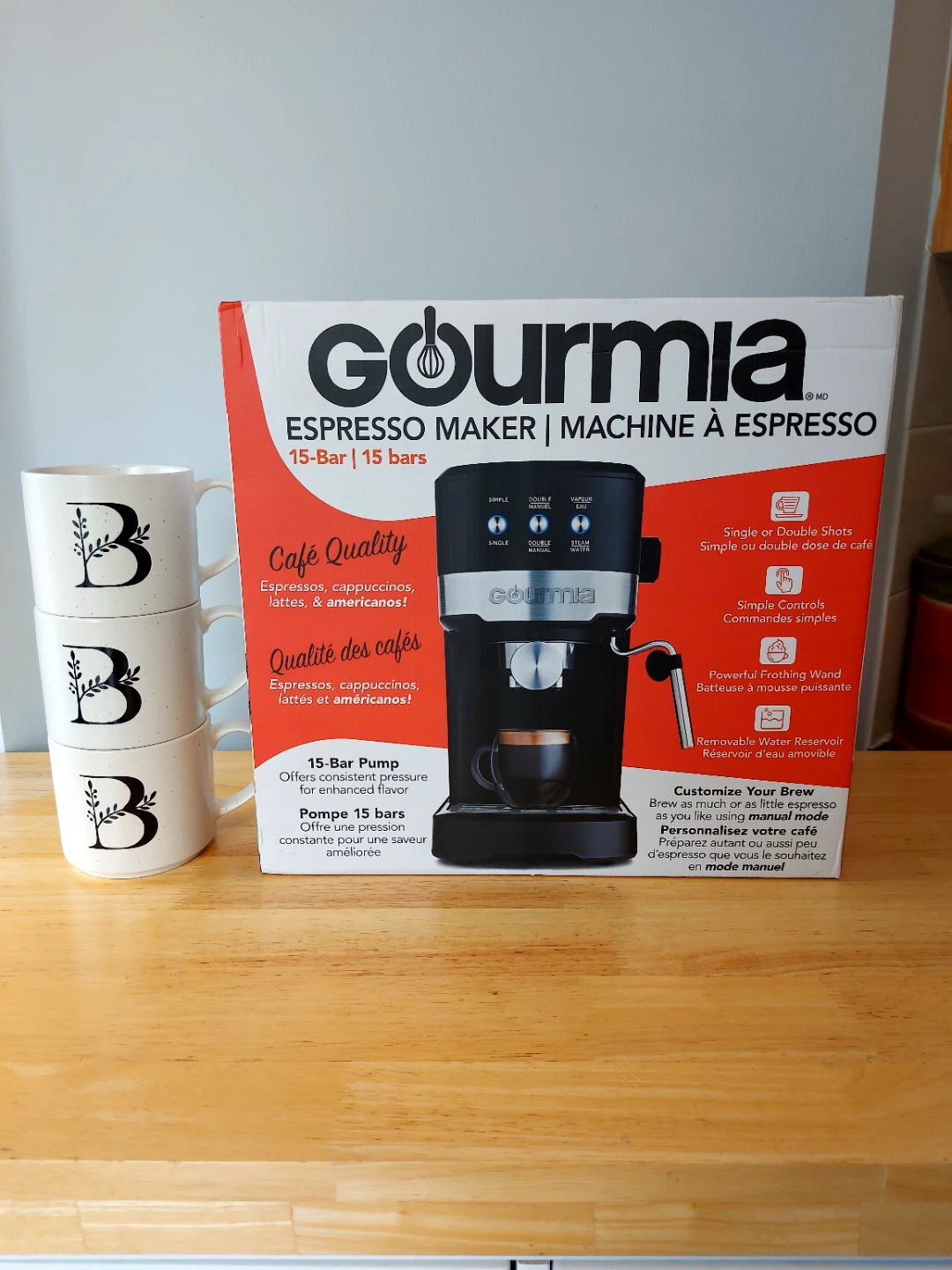 New Gourmia Espresso, Americano, Latte, and Cappacino maker