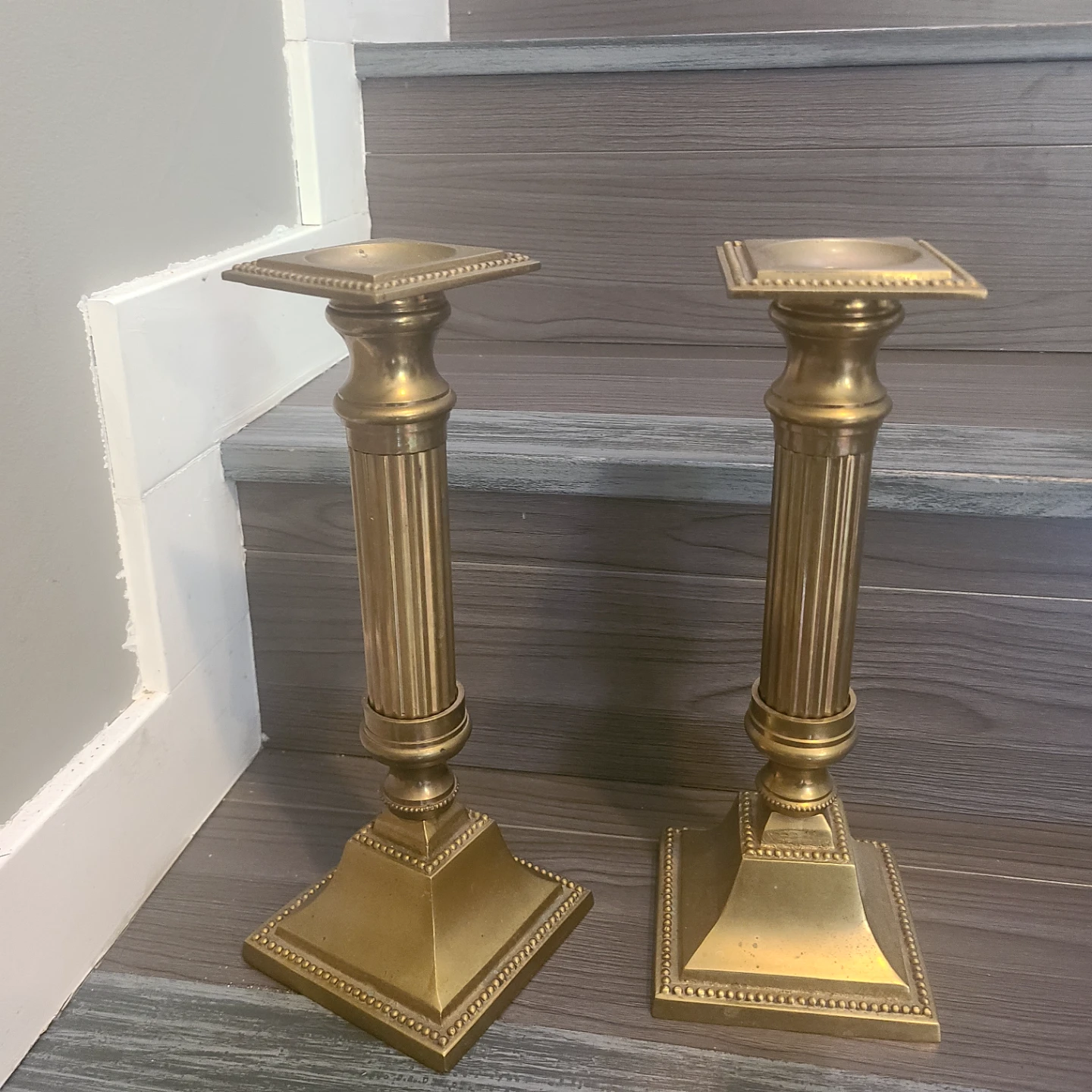 Brass Candlesticks - Pair - photo 2