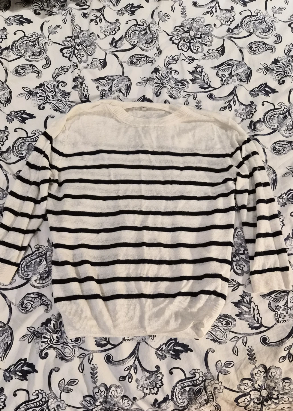 Muji Striped linen sweater