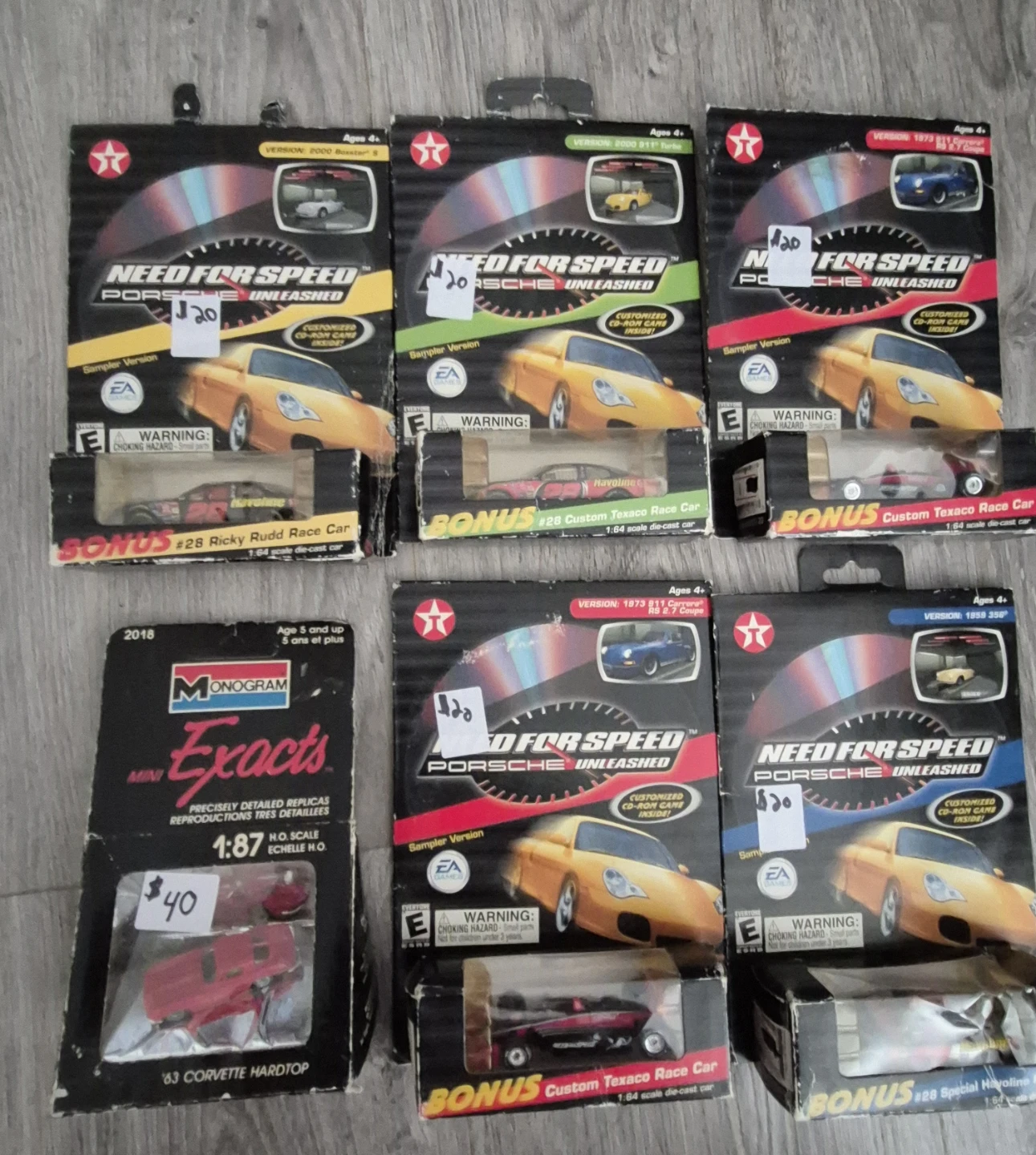 Need for Speed Porsche Unleashed & Monogrammed Diecast