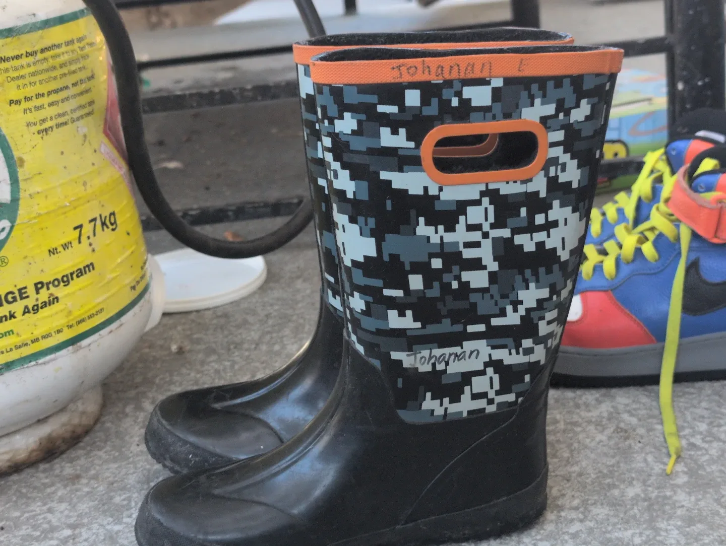 Kids' Rubber Boots - Digital Camo