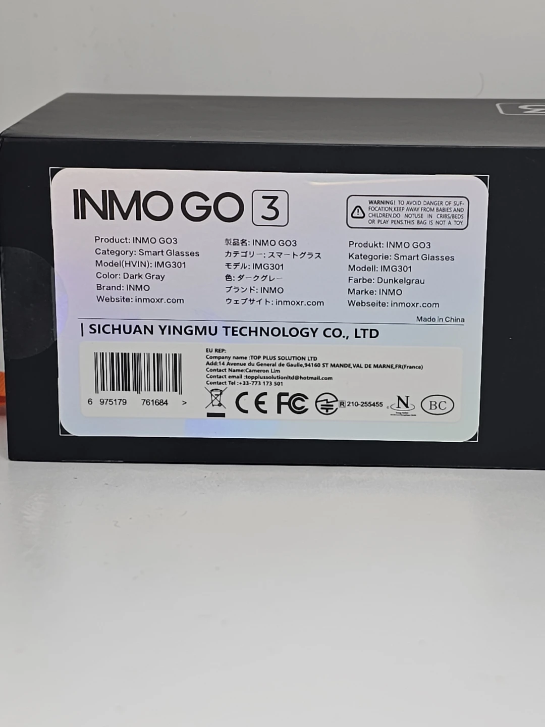 INMO GO 3 Smart Glasses - Dark Gray - photo 3