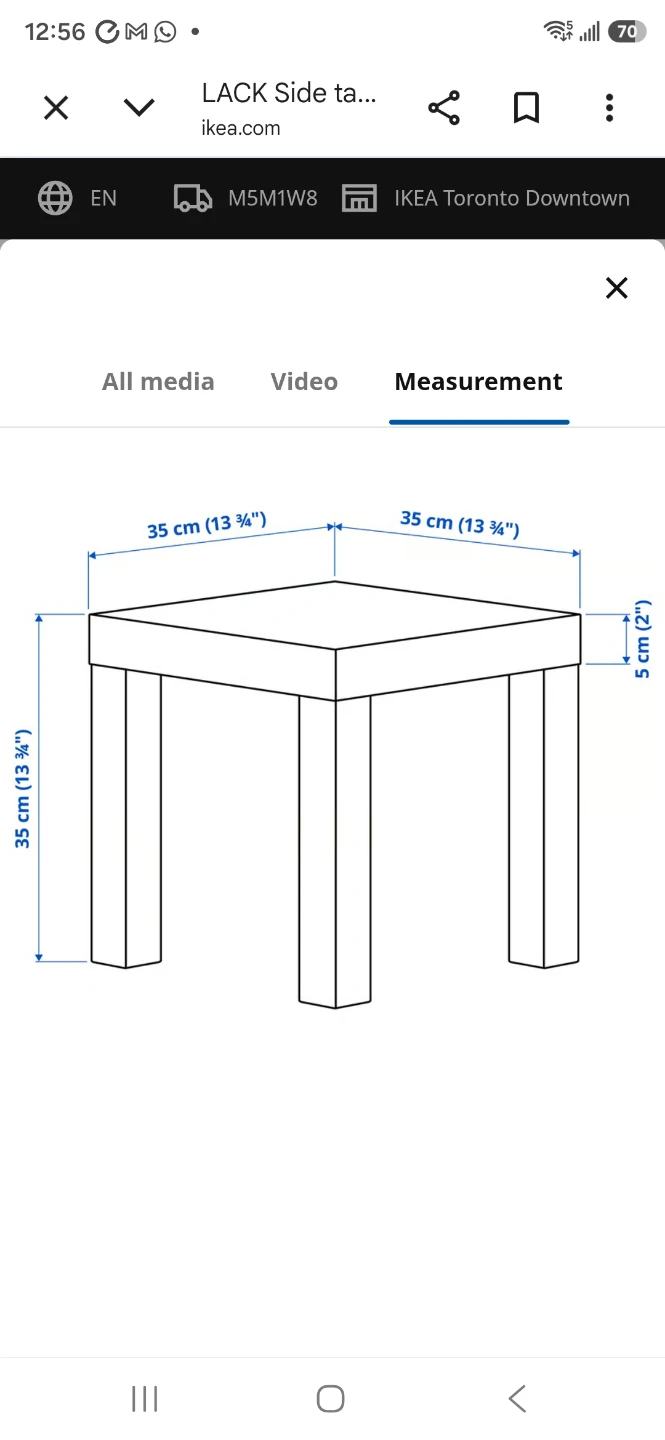 2 small white lack Ikea  table - photo 2