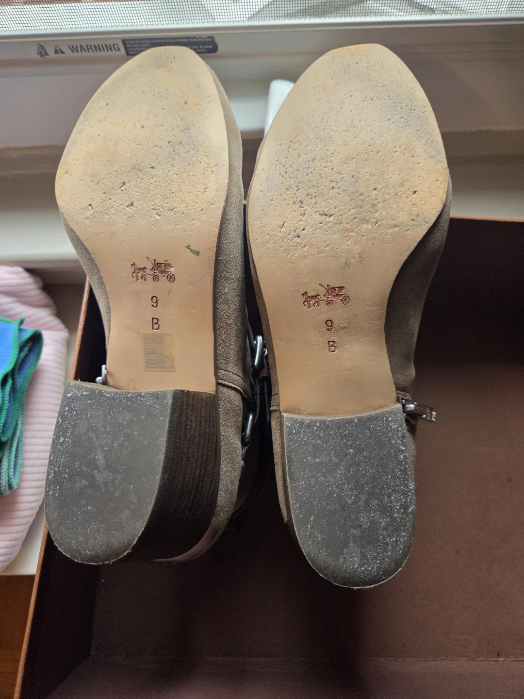 Coach Pauline Suede Ankle Boots Size 9