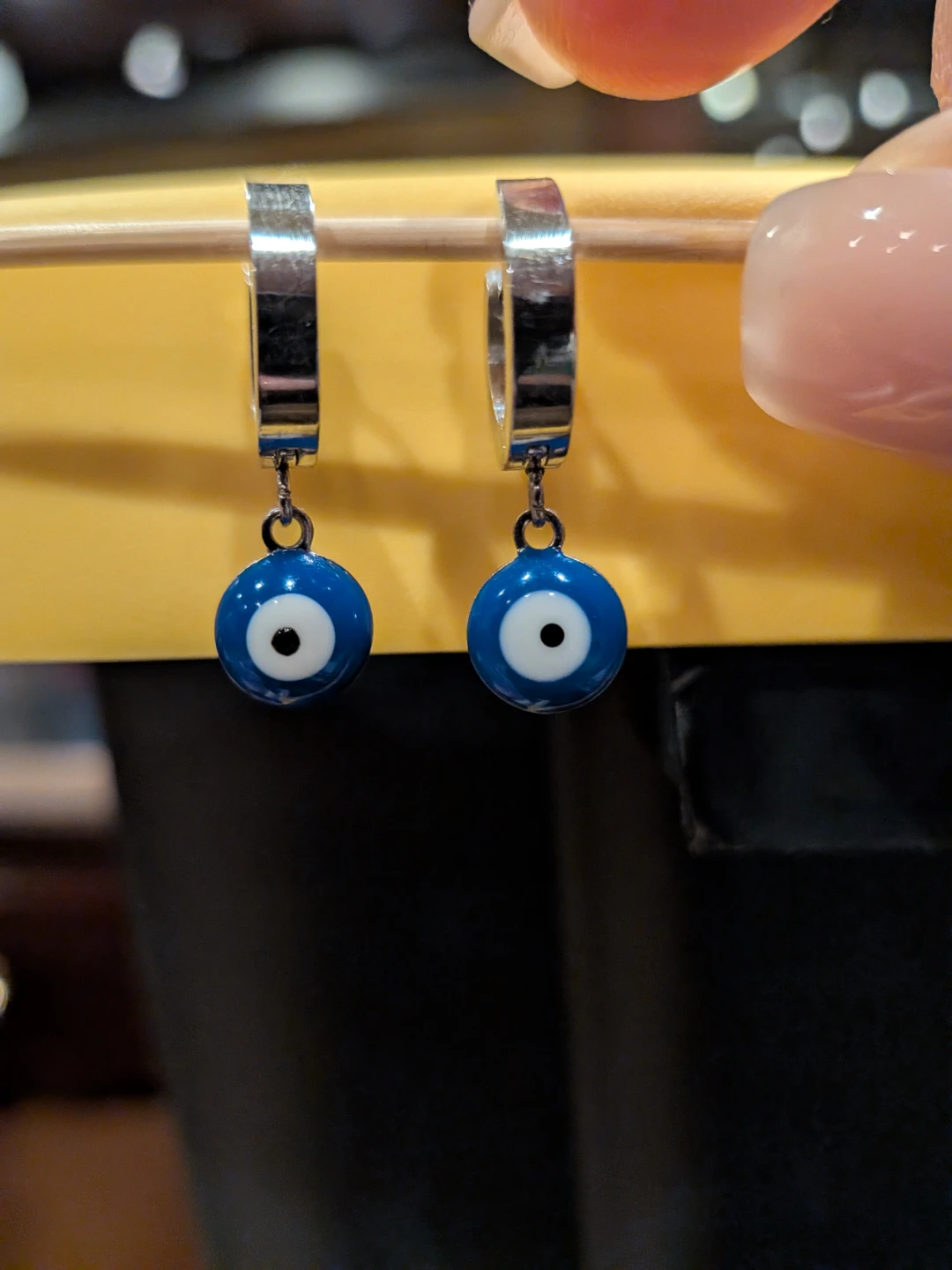 Evil Eye Hoop Earrings