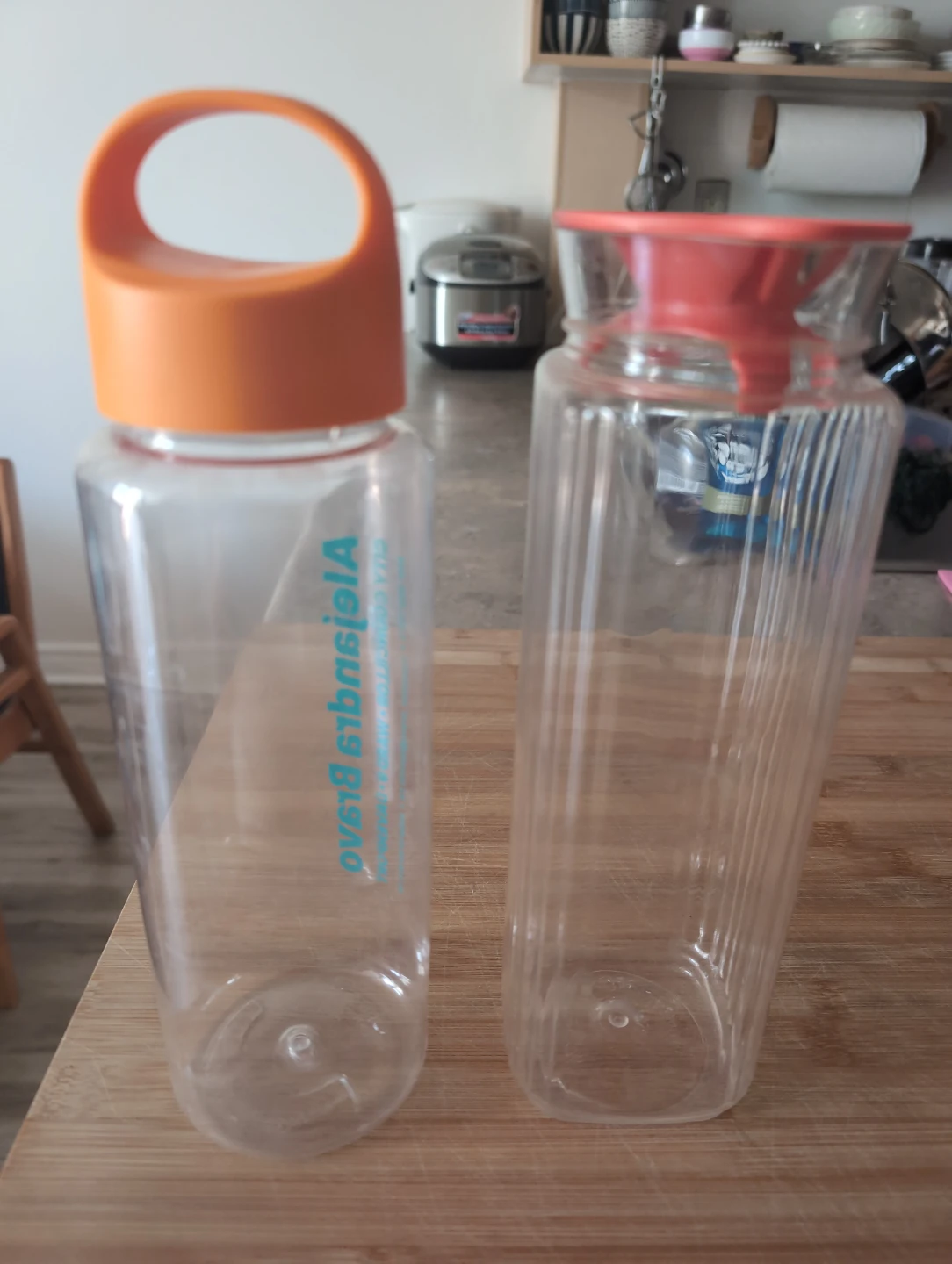 2 Plastic Water Bottles