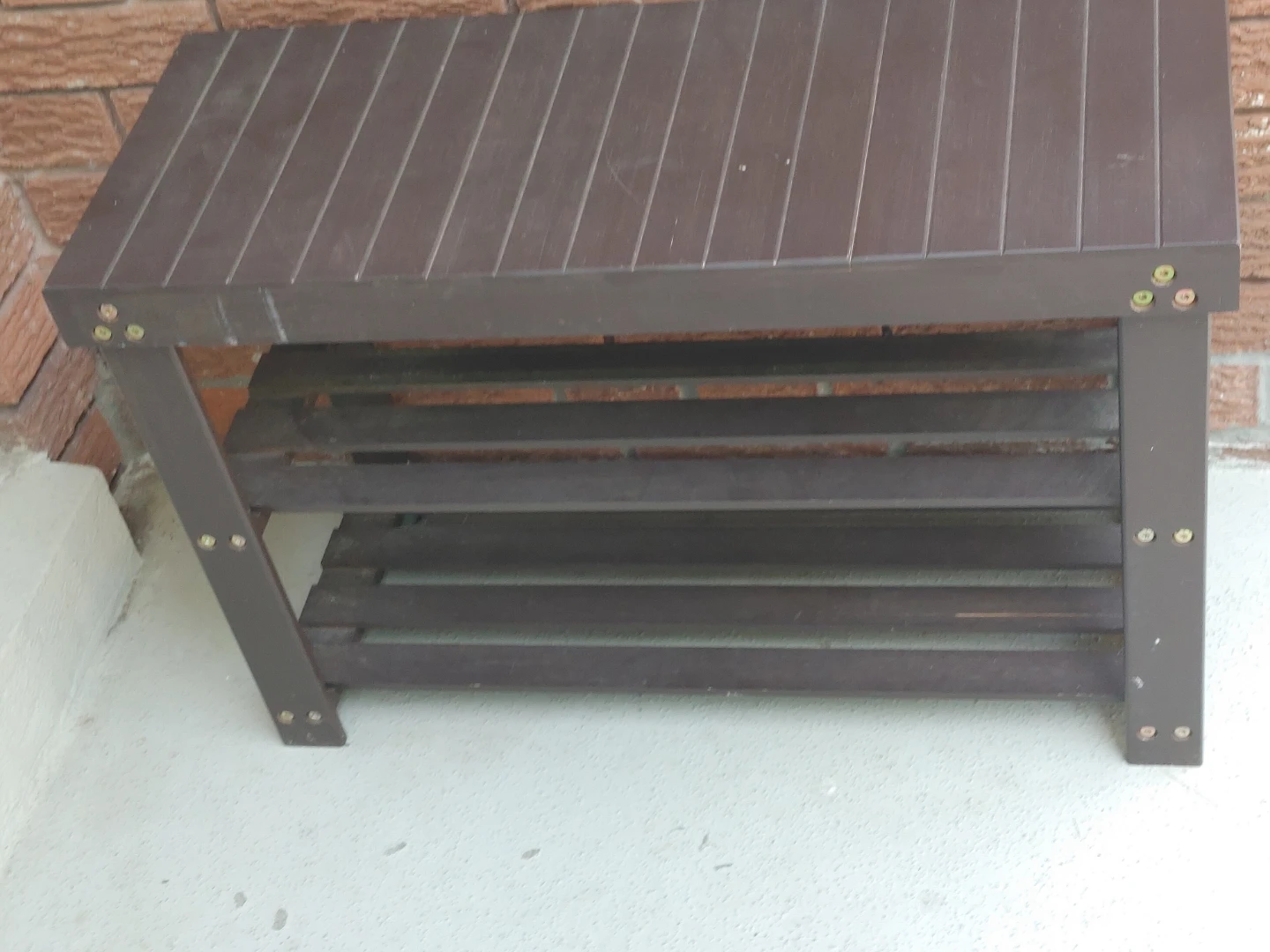 Wooden Shoe Rack Bench