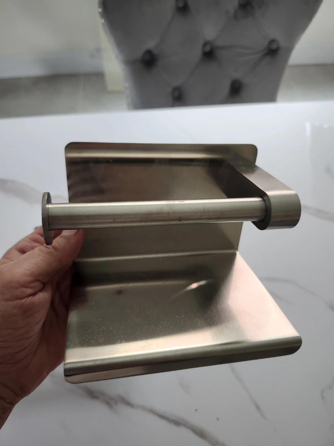 Pair of Stainless Steel Toilet Paper Holder - photo 2