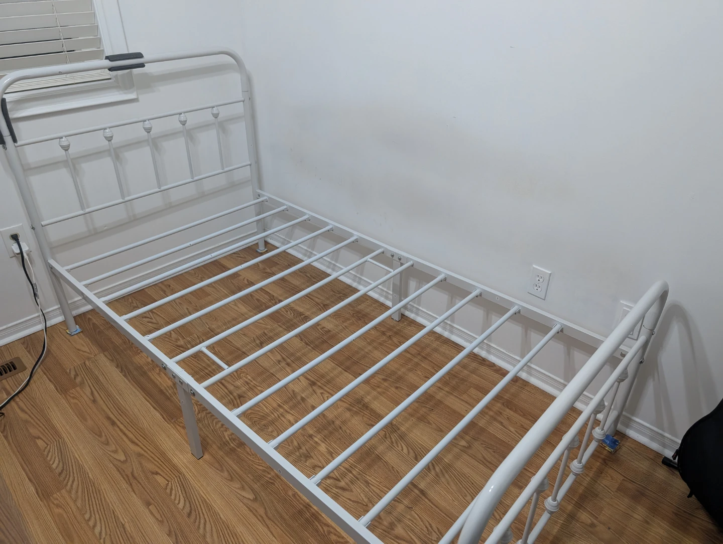 White Metal Bed Frame