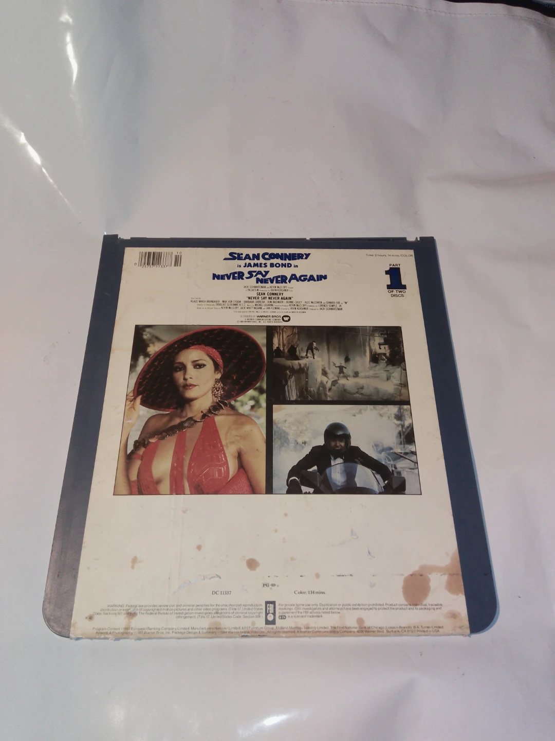 James Bond Never Say Never Again Videodisc - photo 2
