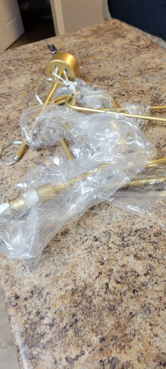 Gold Chandelier Light Fixture - photo 2