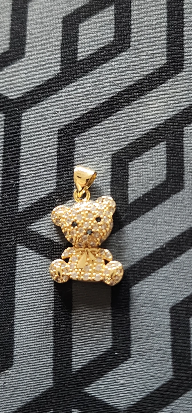 Gold plated Teddy Bear Pendant - photo 3