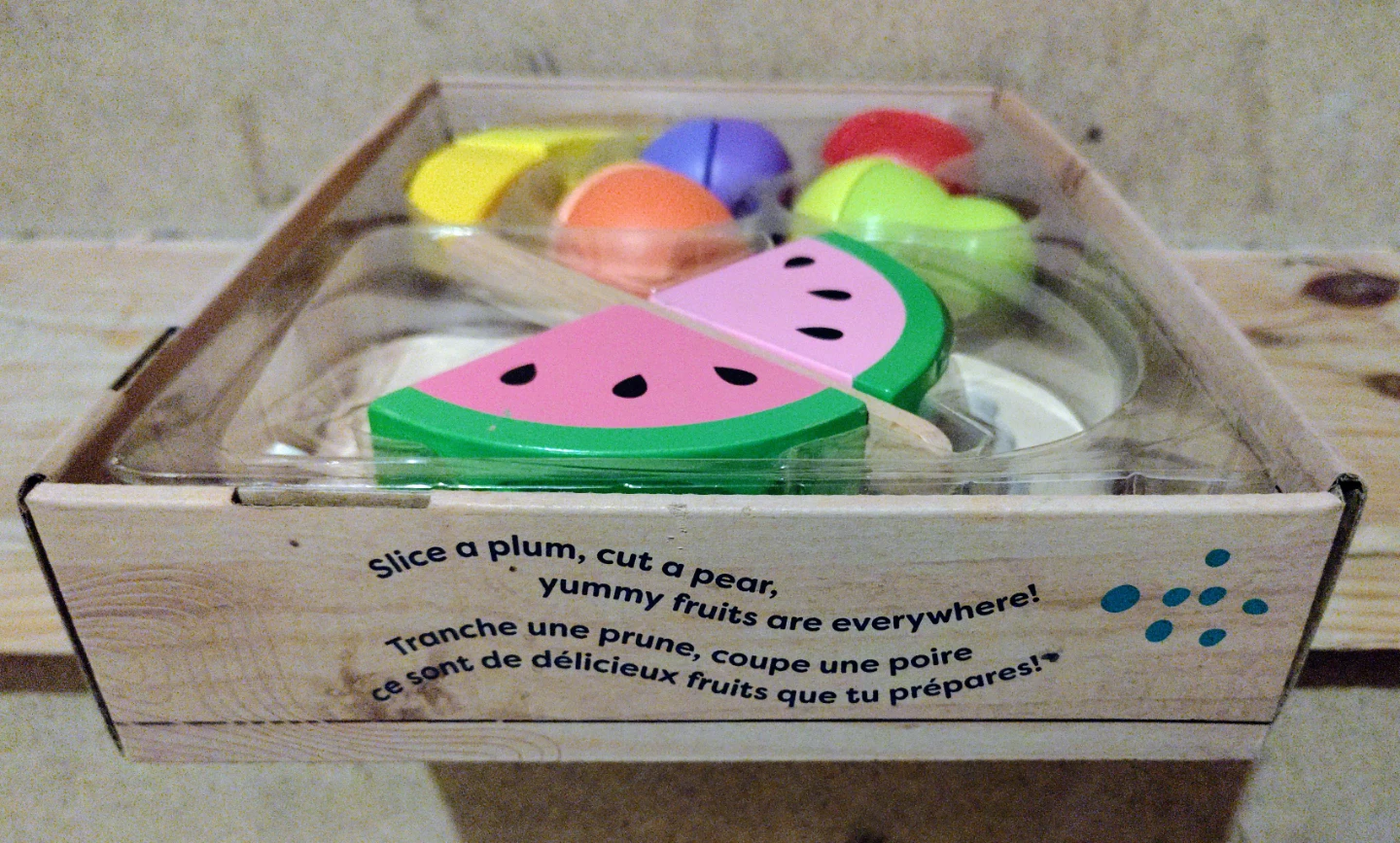 B. Toys Pretend Play Wooden Cutting Fruit Set - photo 4