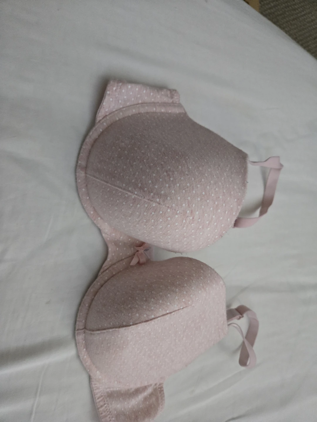 Pink Polka Dot Bra 36C