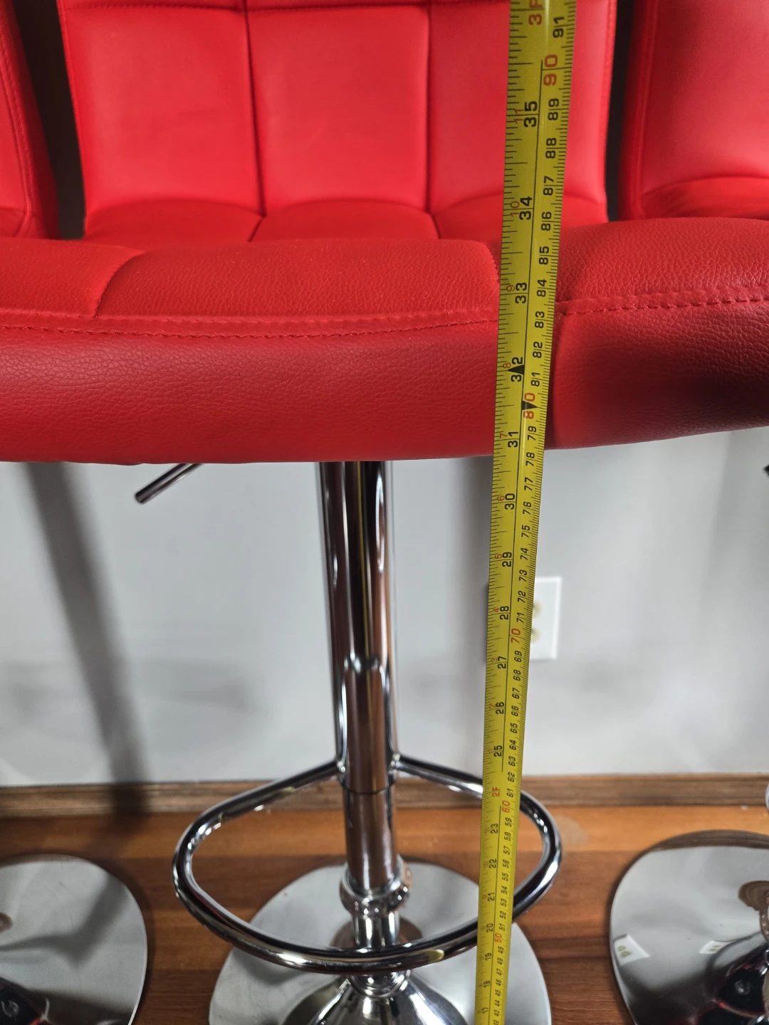 Red Bar Stools (Set of 3) - photo 3