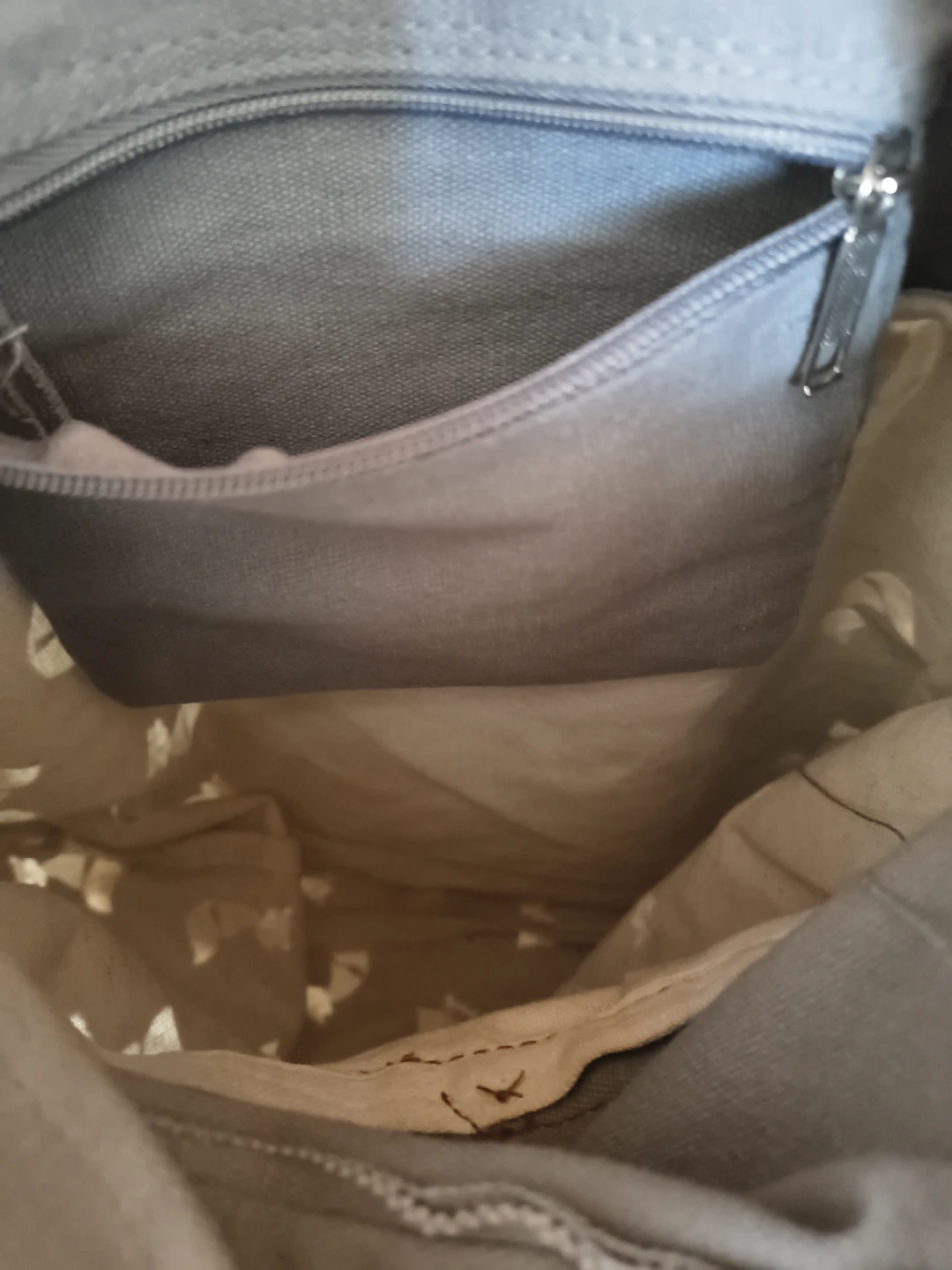 Canvas tote bag with fox pattern - photo 3