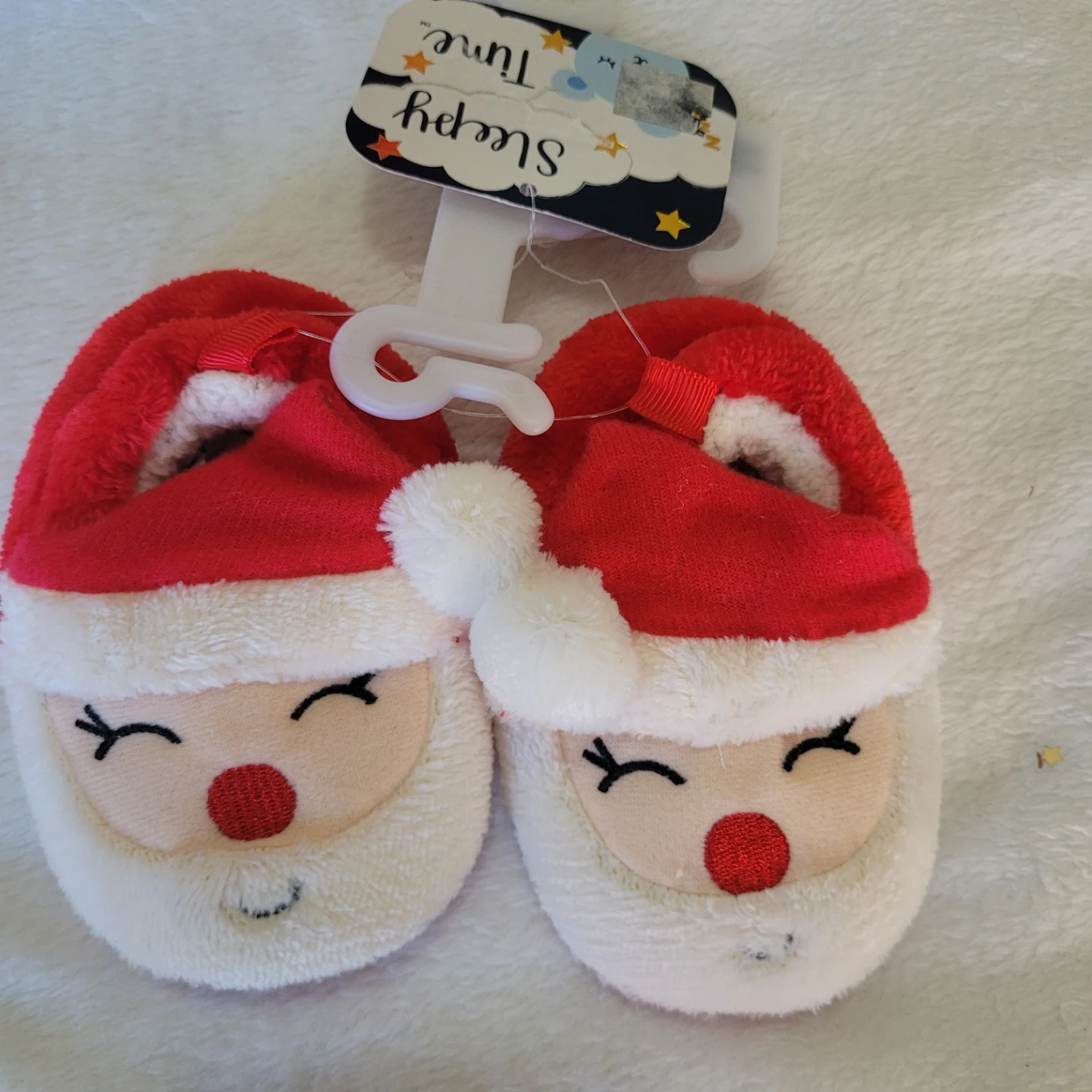 Sleepy Time Santa Slippers