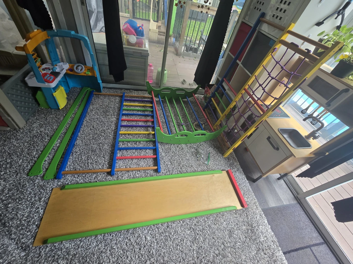 Wedanta Wooden Indoor Playground – Toddler Climber & Slide - photo 3