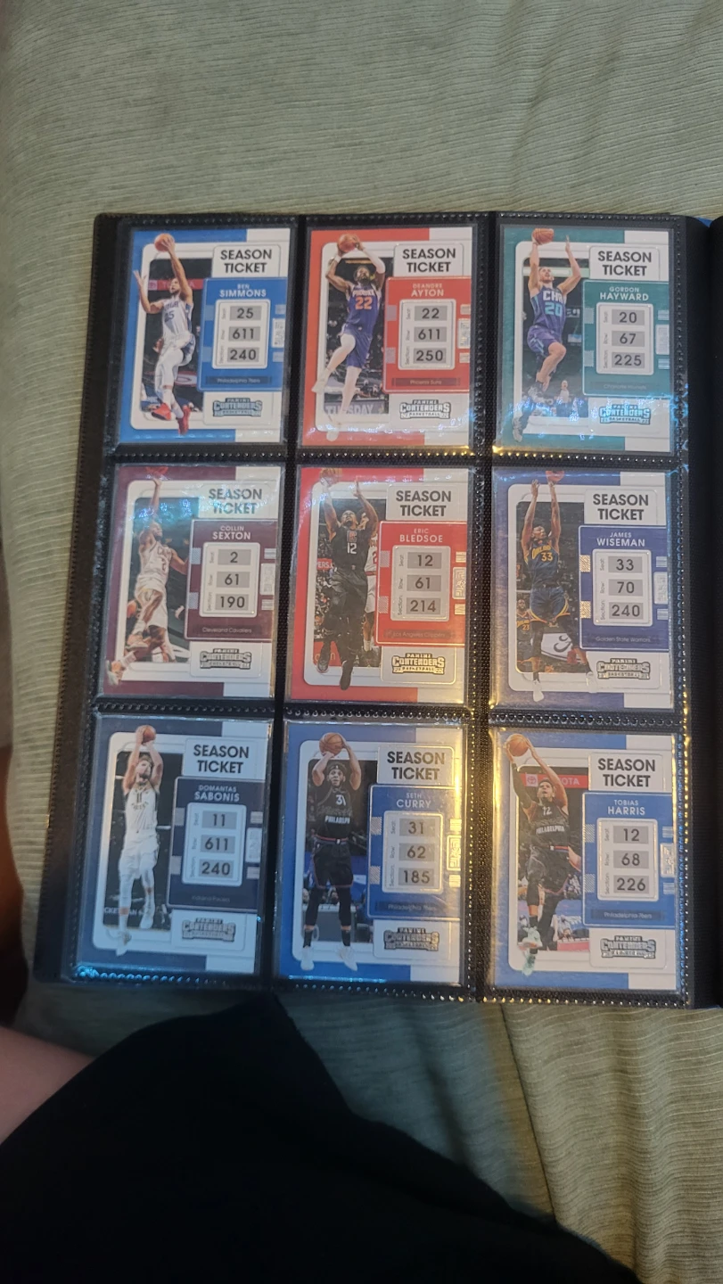Panini Contenders Basketball Season Ticket Cards