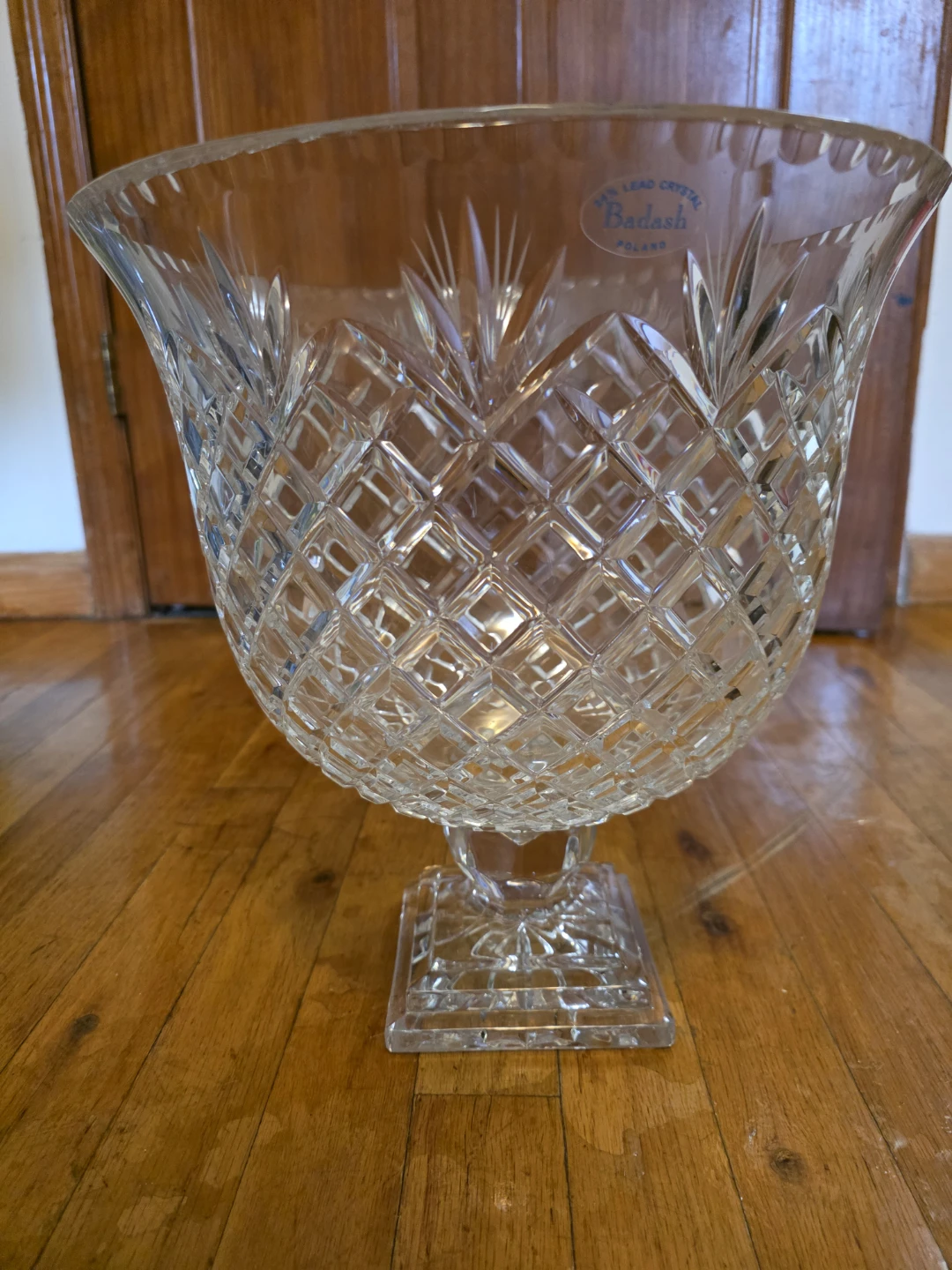 Badash Lead Crystal Footed Bowl