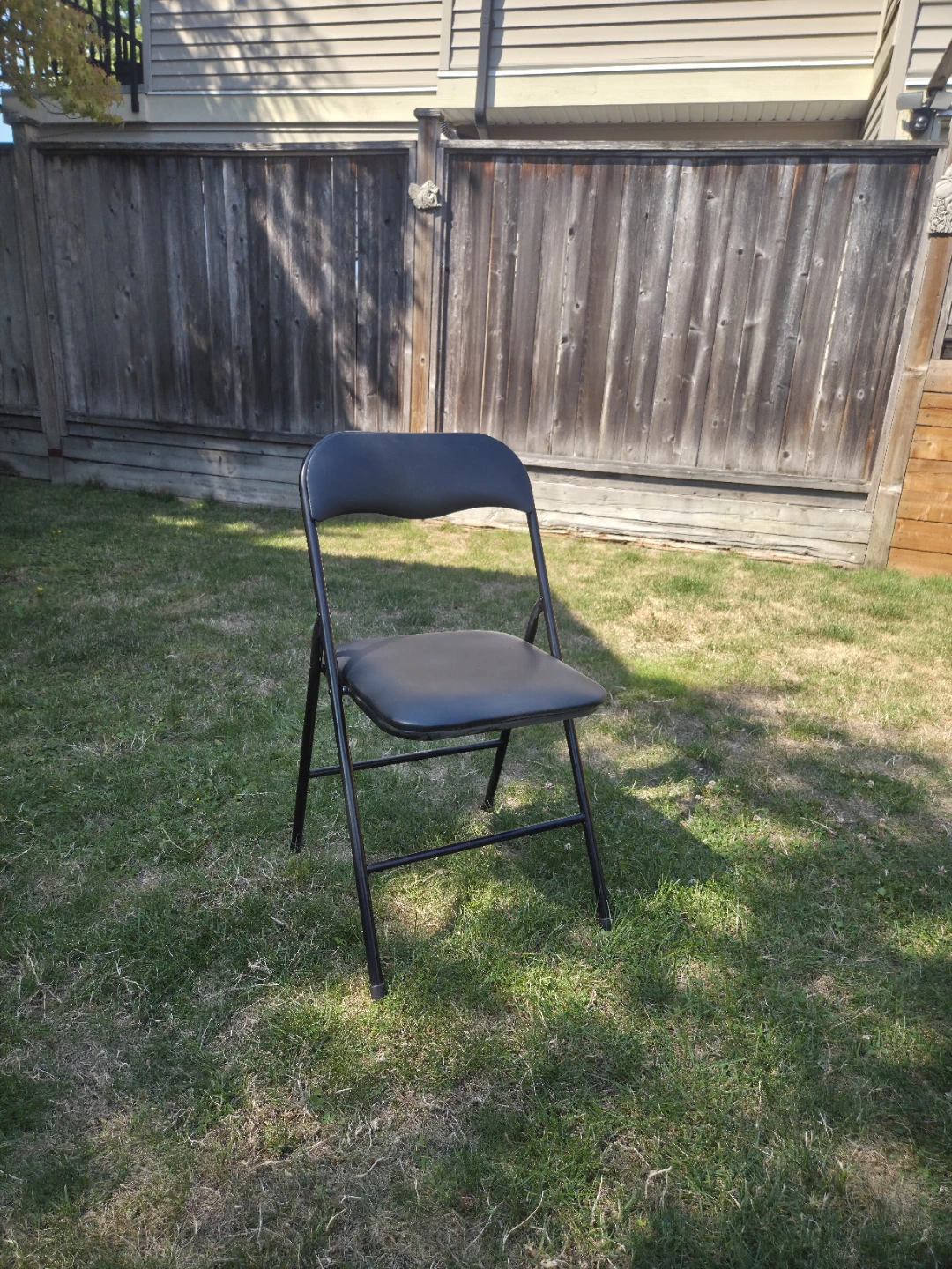 4 Black Folding Chairs