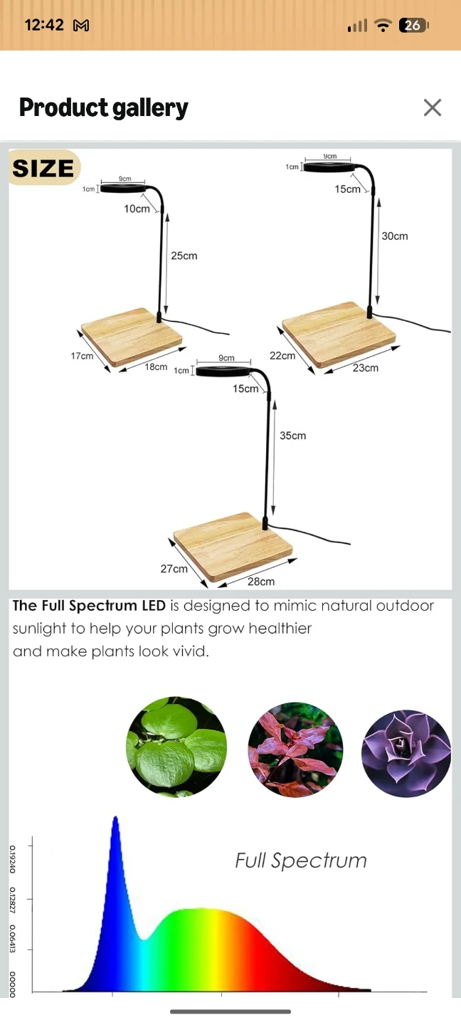 Full Spectrum LED Grow Light Plant Lamp - photo 2
