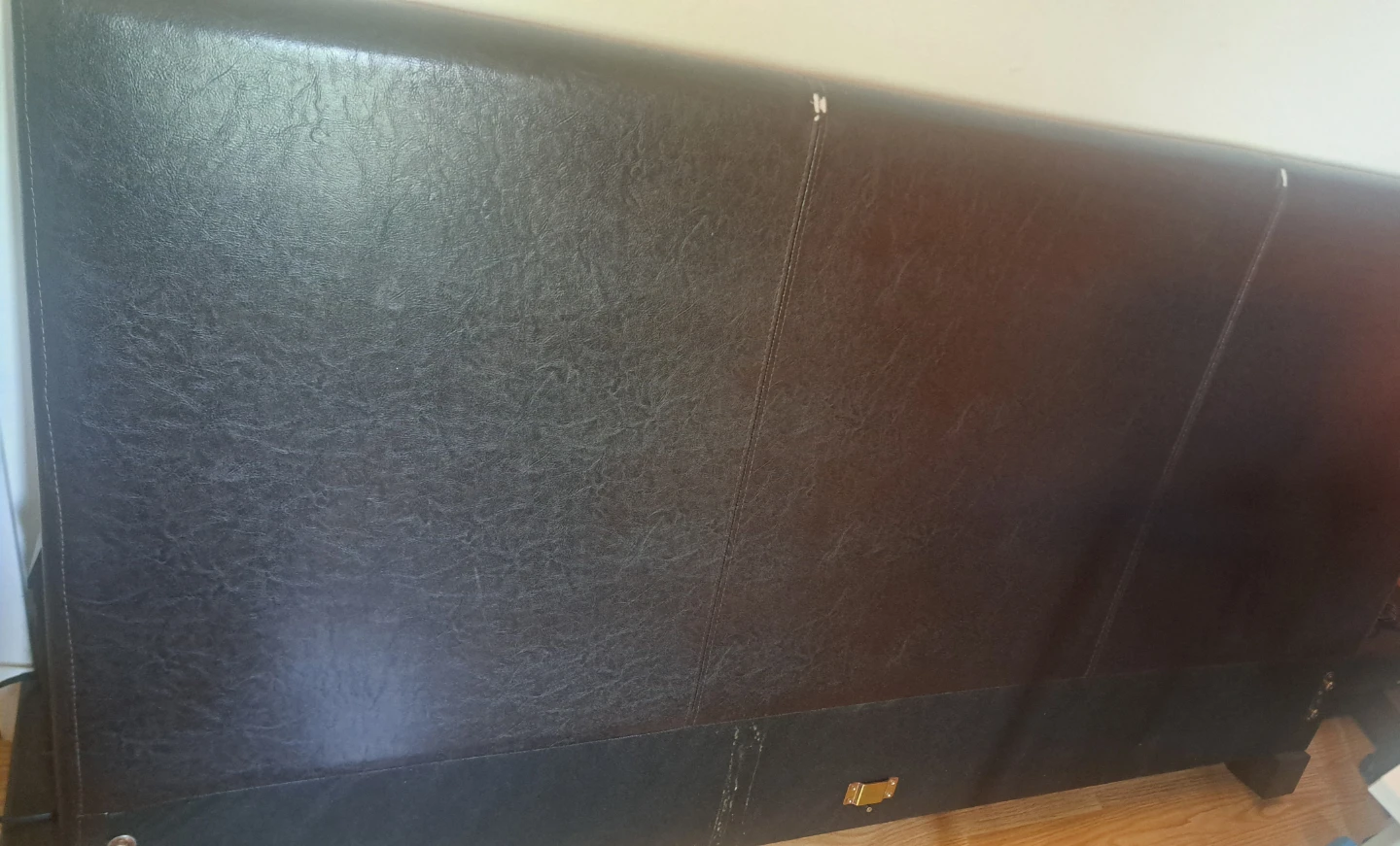 Queen bed frame with headboard
