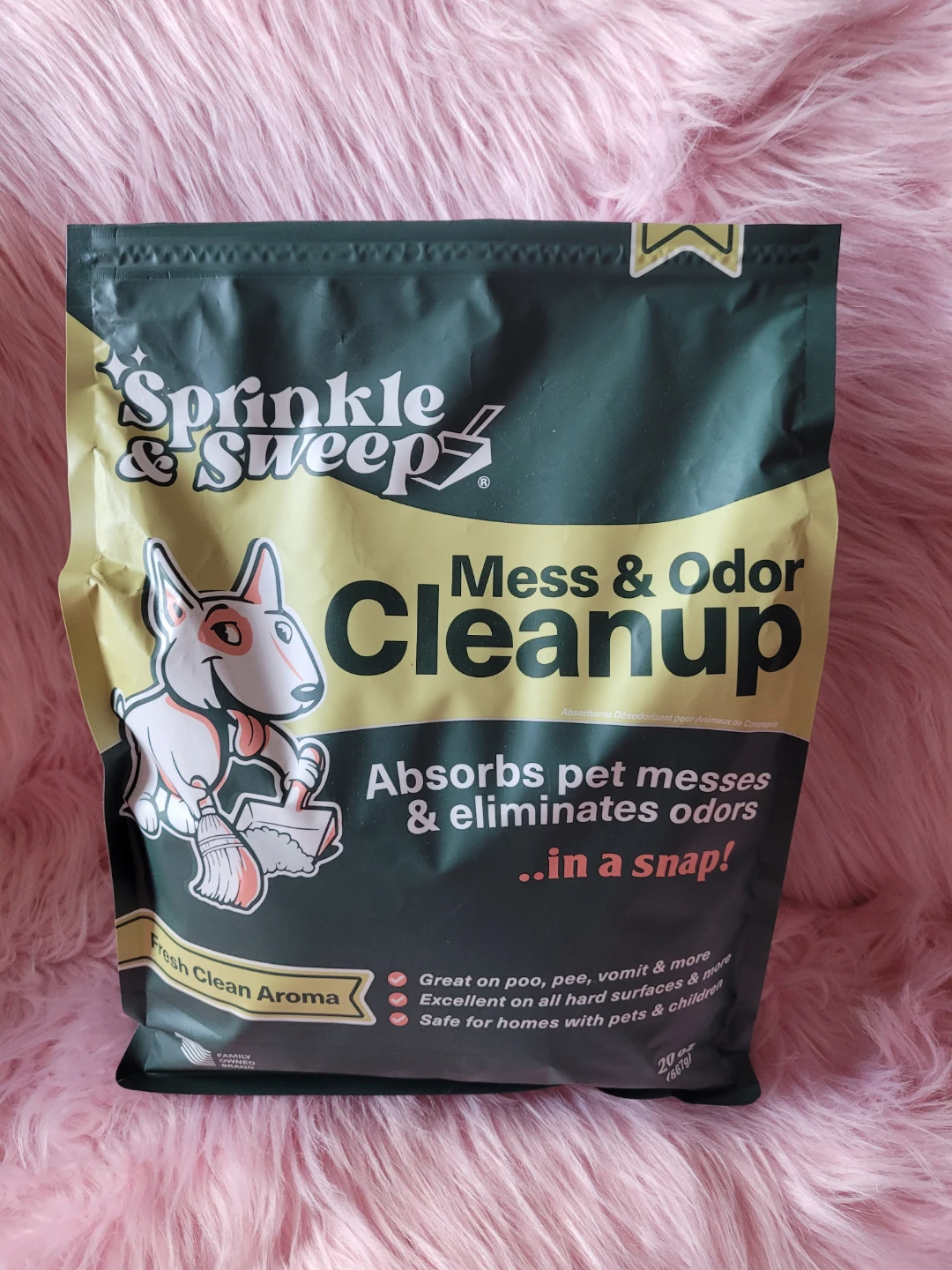 Sprinkle & Sweep Mess & Odor Cleanup
