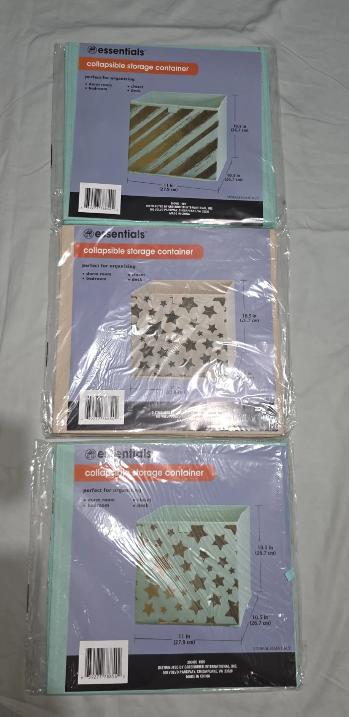 Essentials Collapsible Storage Container - Set of 3