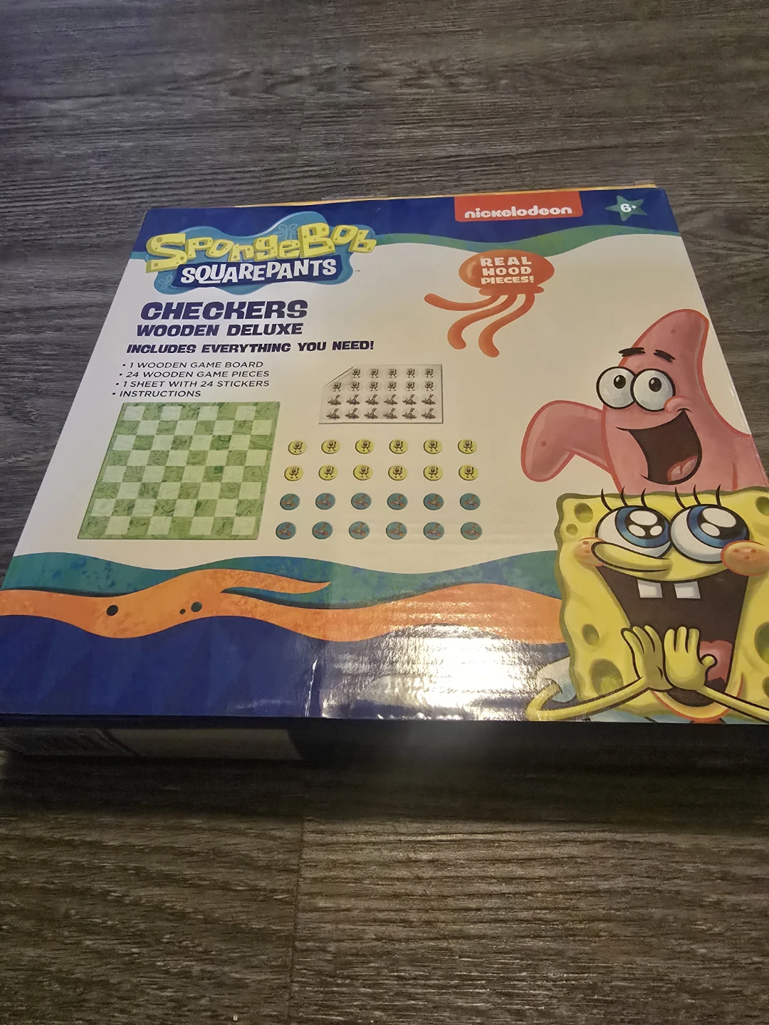SpongeBob SquarePants Checkers Wooden Deluxe Game - photo 3