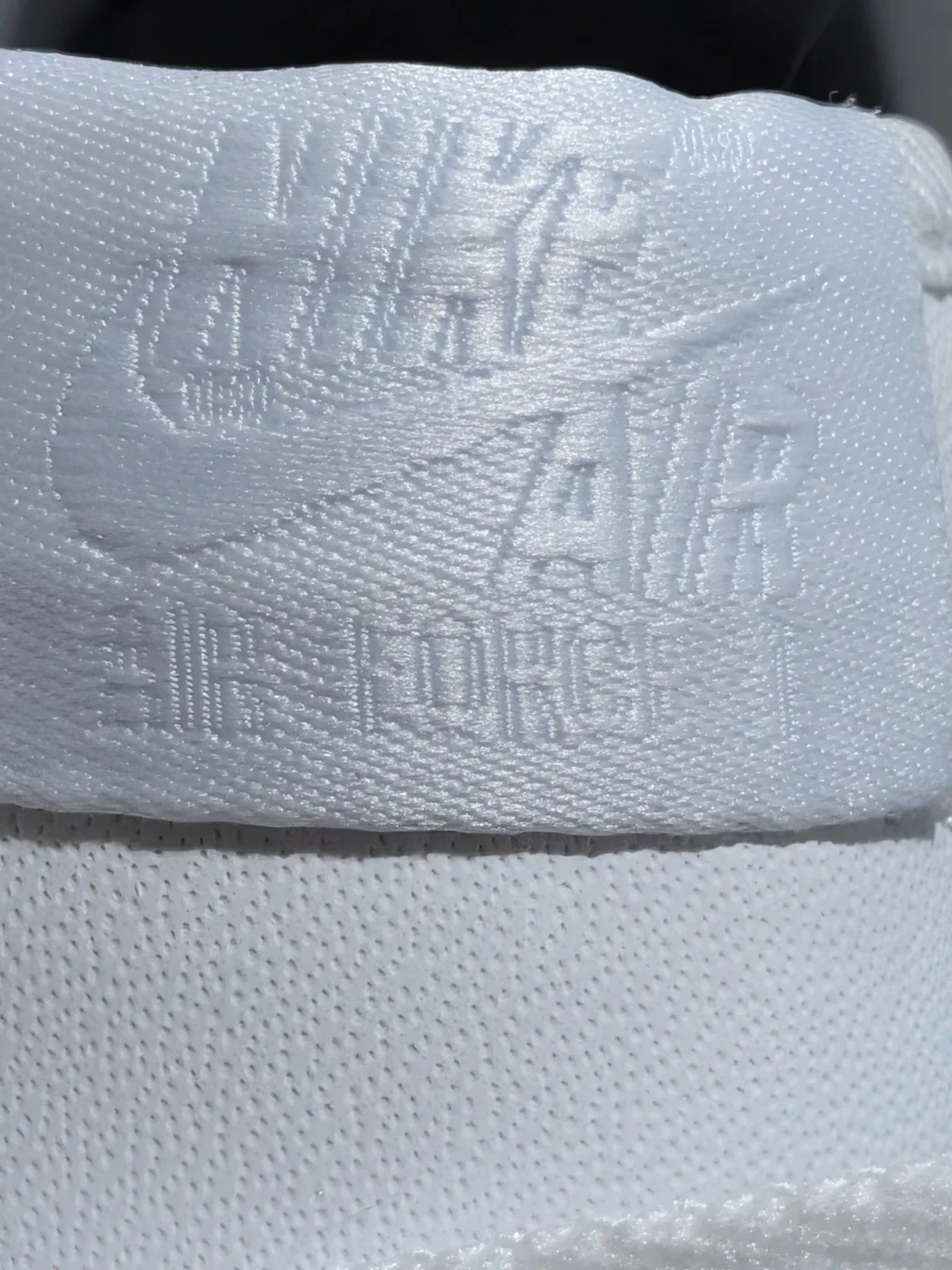 Nike Air Force 1 White Leather Sneakers - photo 2
